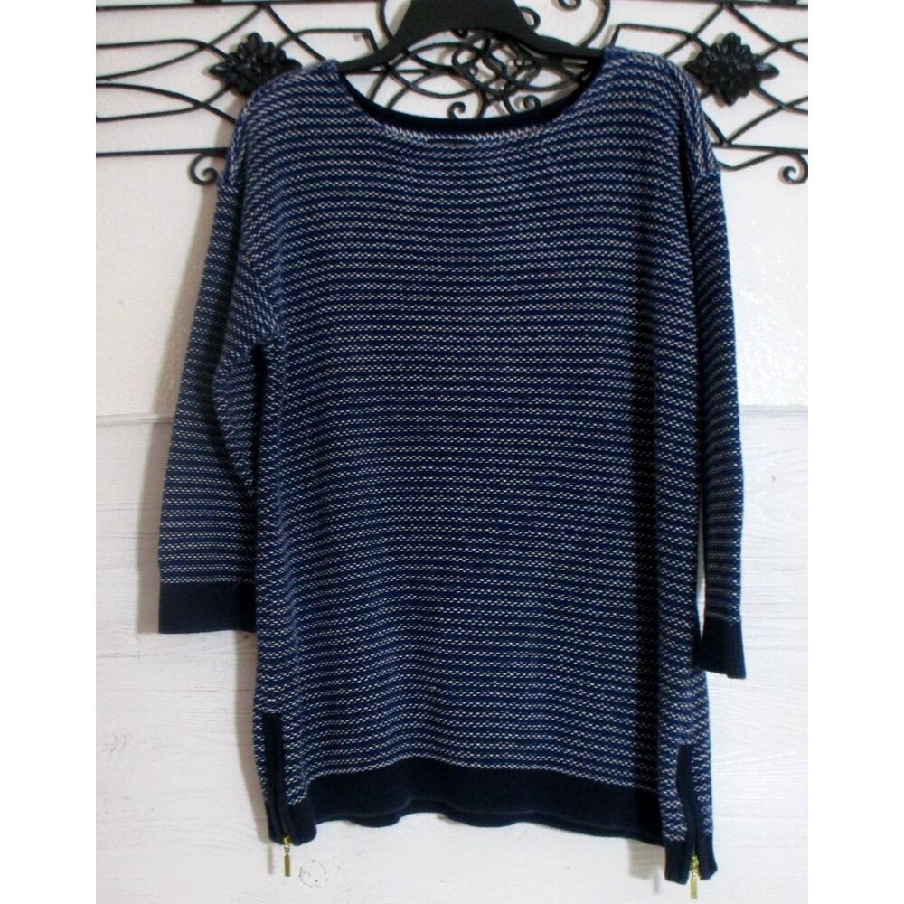Tommy Hilfiger Pullover Sweater Women's Size XL Blue Long Sleeve Round Neck